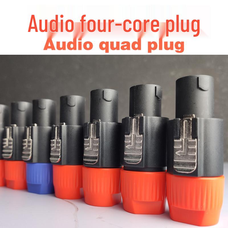 Professional Speaker Cable with NL4FC & XLR Connectors - 4-Core Sound Core for Amplifier & Stage Use