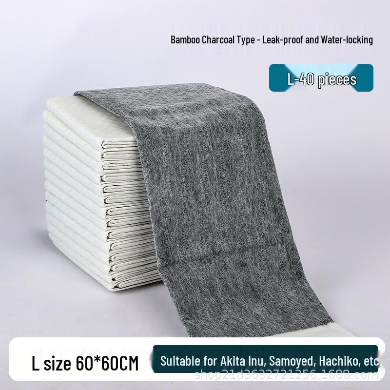 Ultra-Absorberende Bamboe Houtskool Hondentoiletkussentjes - Dikke, Wegwerp, Sterk Absorberende Luiers