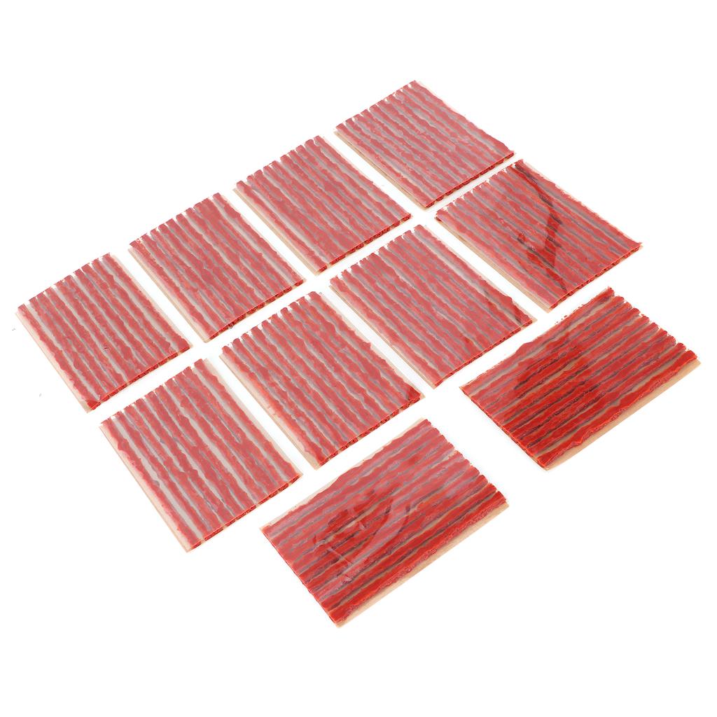 100pcs 100x3mm Tire Repair Plug Tubeless Tyre Rubber Sealing Strip Puncture Recovery for Car MotorcycleBrown