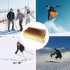 Drewniana Rączka Szczotka do Snowboardu Mosiężna/Nylonowa Szczotka Narzędzie do Snowboardu Szczotka do Smarowania Nart Sporty Zimowe