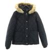 Quilted Jacket S Black Cotton Filling Women Used