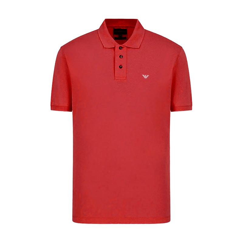 Emporio Armani Однотонная мужская футболка-поло с вышитым логотипом, короткий рукав, топ 8N1FQ2-1JTKZ-00356 2XL