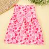 Heart Patten Medium/Small Pet Skirts Bow Lace Dog‘s Summer Dress  For Puppy Poodle Chihuahua Etc