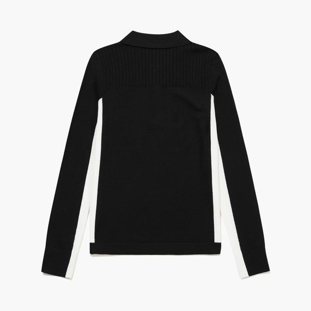 LECOQ GOLF Women'S Contrast Collar Sweater (Gq322Lkp92)