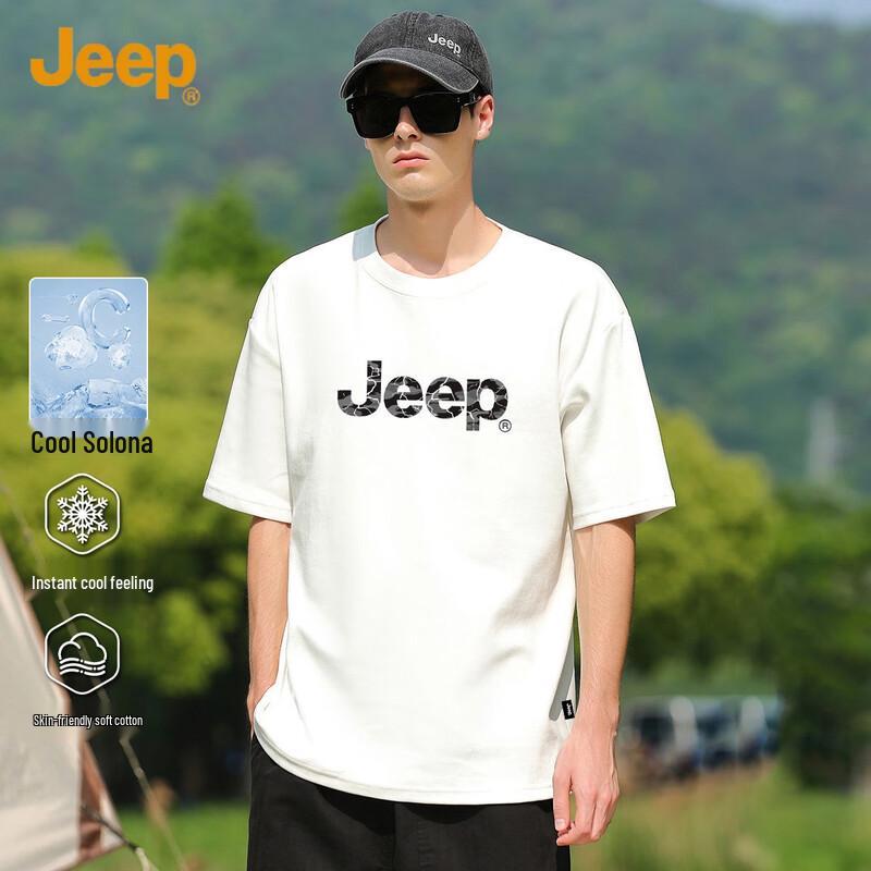 

JEEPT Men s Loose Fit Summer Short Sleeve T-Shirt L