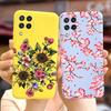 For Samsung Galaxy M32 Case Samsung M12 Soft Silicone Flower Phone Case For Samsung M32 M325F Cover Galaxy M 12 32 M12 TPU Funda