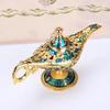 1 Pcs Metal Trumpet Ancient Magic Lamp European Retro Crafts Decoration Creative Ornaments Props Wishing Light Model Gift