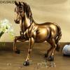 Creative home office business gift horse to success save money piggy bank resin crafts home decoration