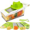 Graters For Kitchen, Cheese Grater with Container, Mandoline Slicer For Kitchen, Vegetable Grater, Carrot Shredder, Julienne Slicer and Peeler,