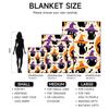 1 piece, Halloween-themed flannel blanket, available in multiple colors, soft and comfortable, suitable for all seasons and perf