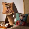 Fashion With Wreath Animals Pillow Case Printing Pillowcase Living Room Sofa Cushion Cover Bedroom Room Decor