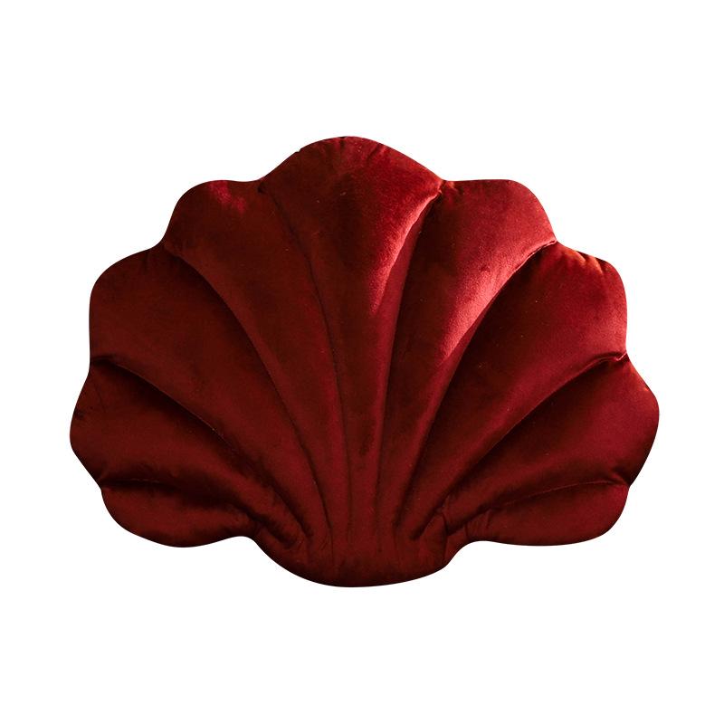 Holländisches Samt-Muschel-Kissen - Kreatives, simuliertes Muschel-Design für Sofa und Rückenstütze zu Hause