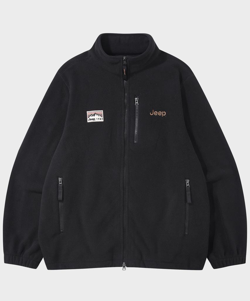 Jeep 2Way Mountain 1941 Liner Fleece Zip-Up (Jr5Tzu091Bk)
