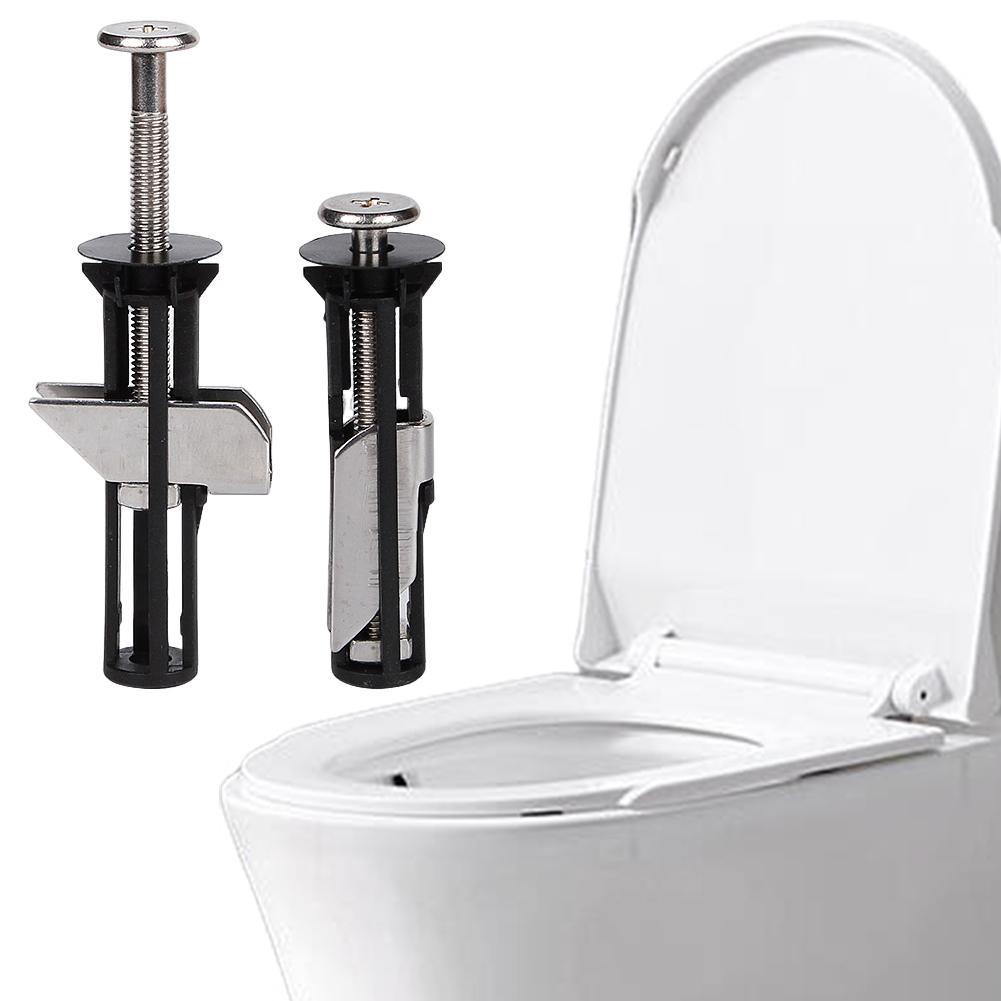2pcs Toilet Seat Screws Tank Toilet Bolt Hinge Screw Retractable Toilet Cover Bolt Kit for Easy Installation and Maintenance