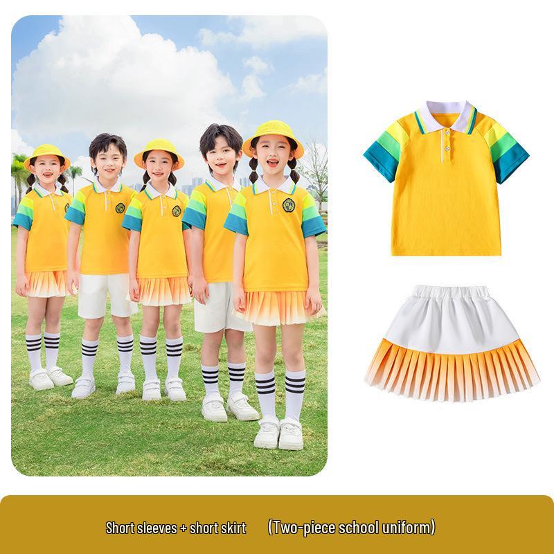 Autumn School Uniform Set for Kids: Primary and Kindergarten Sportswear, Three or Four-Piece Options Available. 100cm