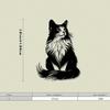 Retro Black Cat Metal Wall Art Vintage Sculpture Home Decor Gift