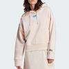Adidas Originals Geometric Pattern Printed Pullover Hoodie Women Sweatshirts Light-Pink IJ0681