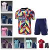 Arsenal Training Soccer Jersey Set Short Sleeve Adults Kids Sportswear Breathable Moisture Wicking