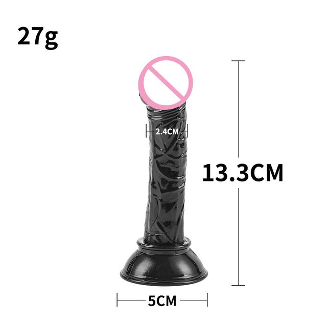 Cheap And Good Quality Mini Soft Jelly Dildos Small Artificial Sucker Cup Penis Vagina Anal Plug Sex Toys For Women Masturbator