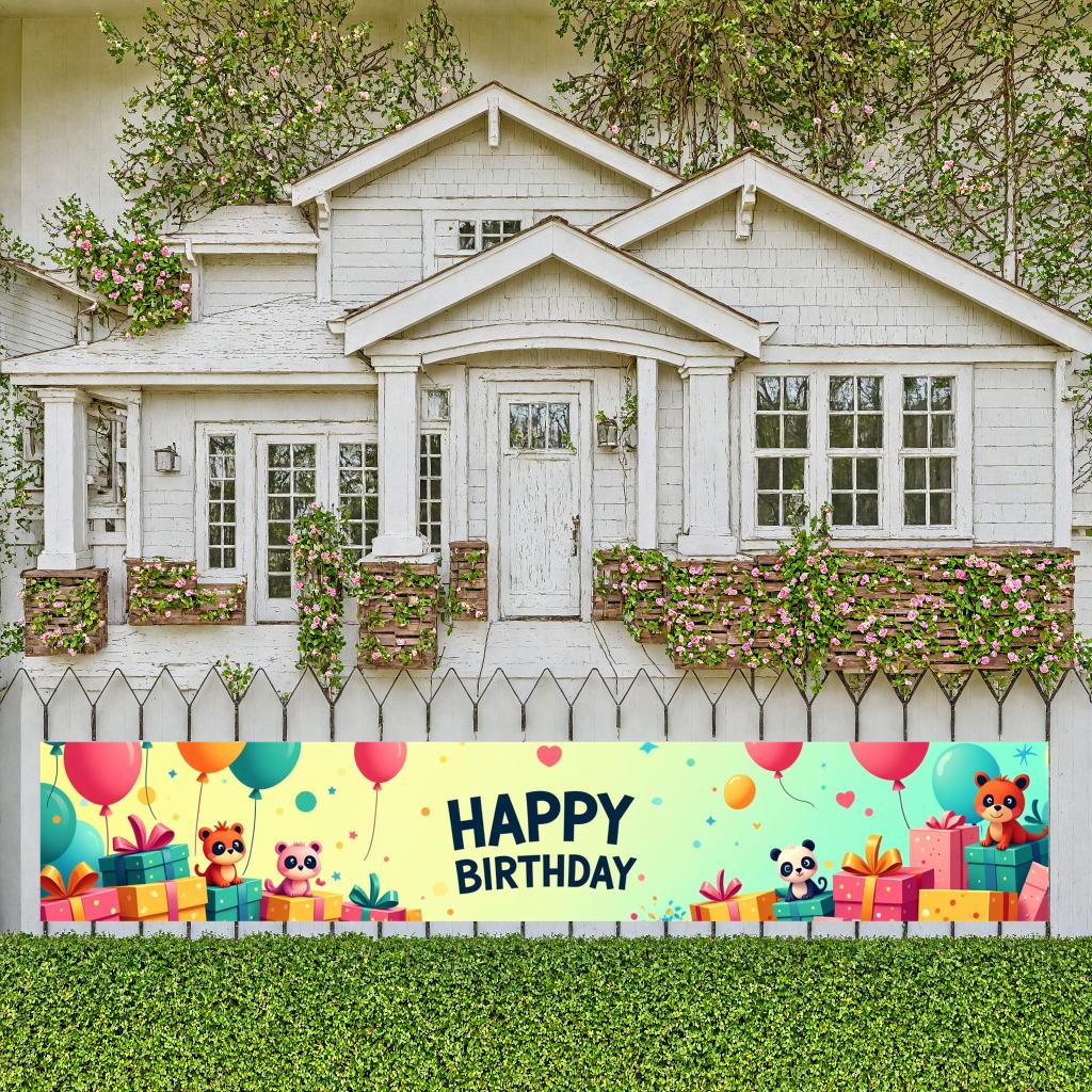 Background Banner Backdrop Party Backdrop Birthday Banner Animal Event Supplies For Celebration Birthday Party