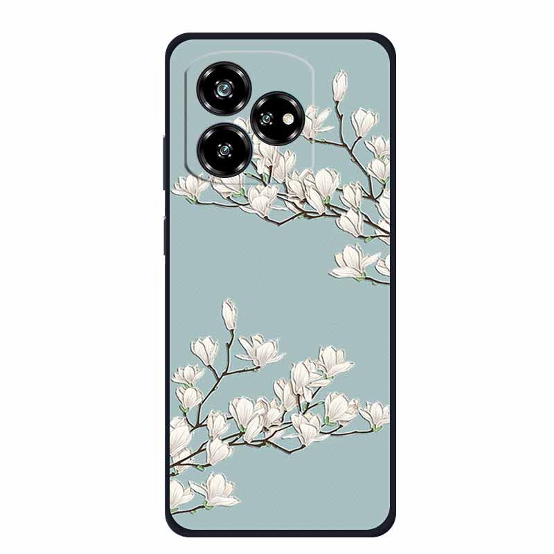 3D Relief Emboss Case For ZTE Axon 60 50 lite Blade A75 A73 4G V60 Design V50 Design 4G Black Silicone Soft Back Cover Case Capa