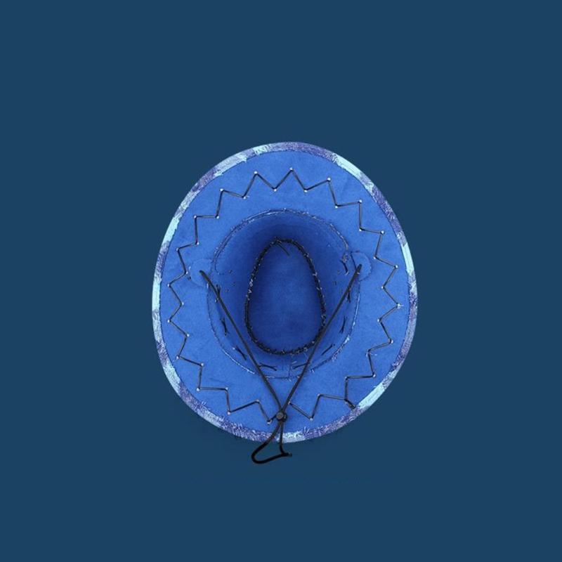 Vintage Costume Western Cowboy Hat Cosplay Cap Household Decoration for Home Festival Shopping Traveling Supplies