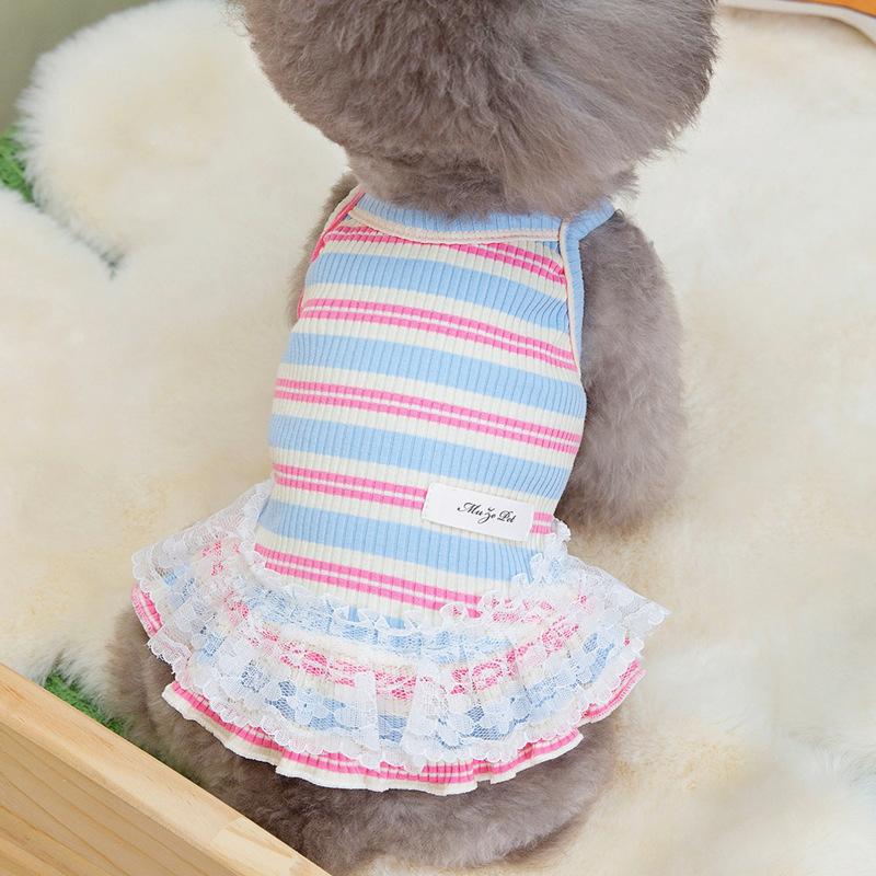 Pet Dog Cat Clothes Princess Skirt Small Dog Lace Skirt Pet Clothing Spring and Summer Thin