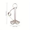 Pack of 10 Spring Deck Pegs Rope Buckles Portable Stainless Steel Windproof Retractable Awning Tent Stake Hooks Camping Tool