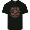 A Cross With Roses Unisexs Cotton TShirt Tee Top