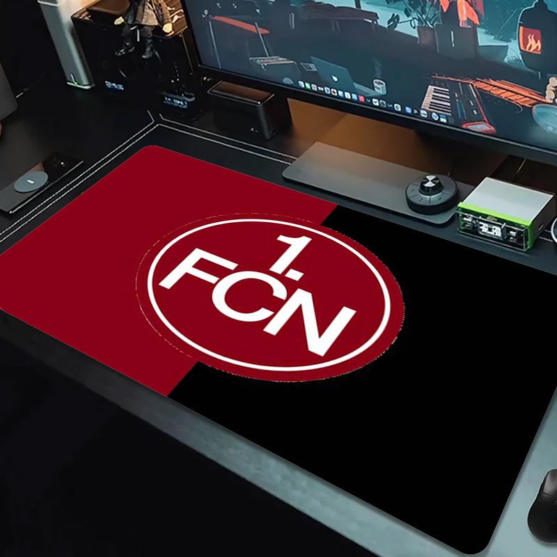 1.FC Nürnberg Logo Color Mouse Pad Large Gaming Table Cushion Non-slip Laptop Tablet Big Mousepad XXL Mat Mini PC Playmat With Lock edge