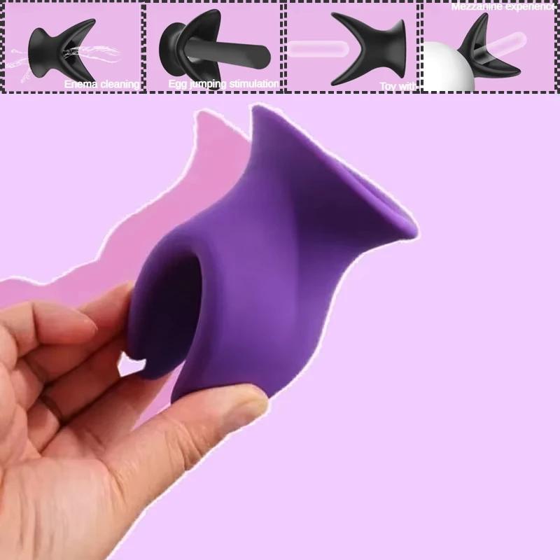 Vshaped Silicone Hollow Butt Plug Speculum Anus Expander Tunnel PeekingInto The Vagina and Anal Adult Women Men Gay