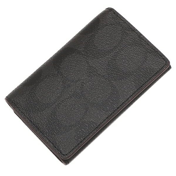 Coach Signature Black Card Case, Men's, Outlet, 91633 QBLWO [Used]