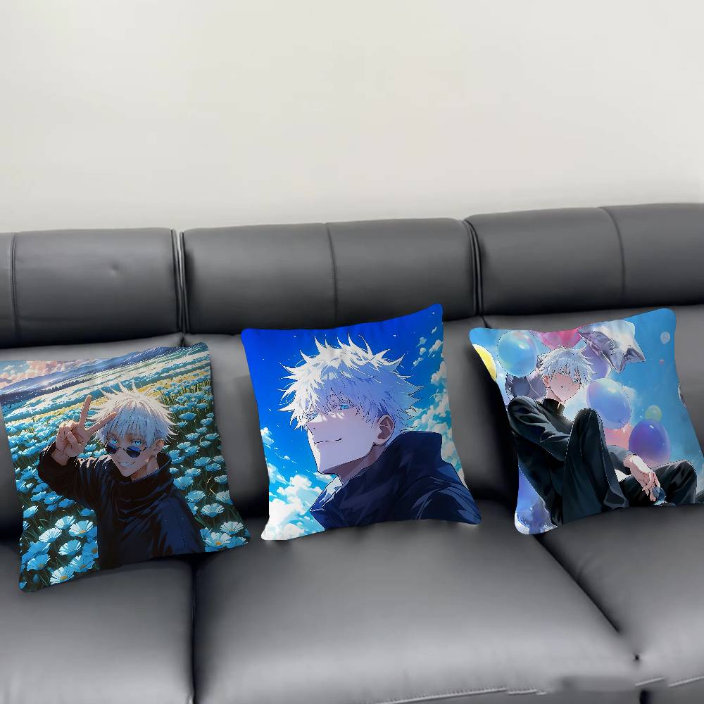 Anime S-Satoru G-Gojo Pillow Cover Sofa Cushion Cover Home Room Decoration Children Gift