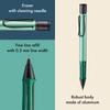 Lamy Mint Clear Mechanical Pencil with Ergonomic Grip and Lightweight Aluminum Body Includes LAMY M 41 Fine Tip Refill and Eraser Tip AL-star - -