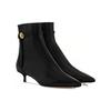 LOUIS VUITTON Stellar Leather Ankle Boots 3.5cm Women's Black 1ACLBJ