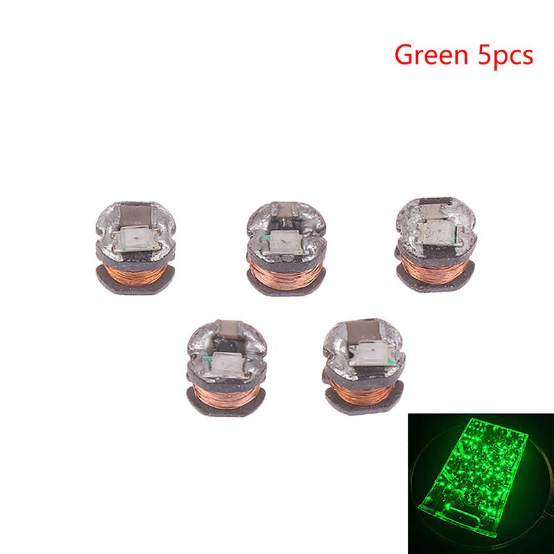 5Pcs Wireless Power Supply Transmitter Coil 5V USB Receiver LED Light Induction Lamp for Model Robot Toys Sand Table