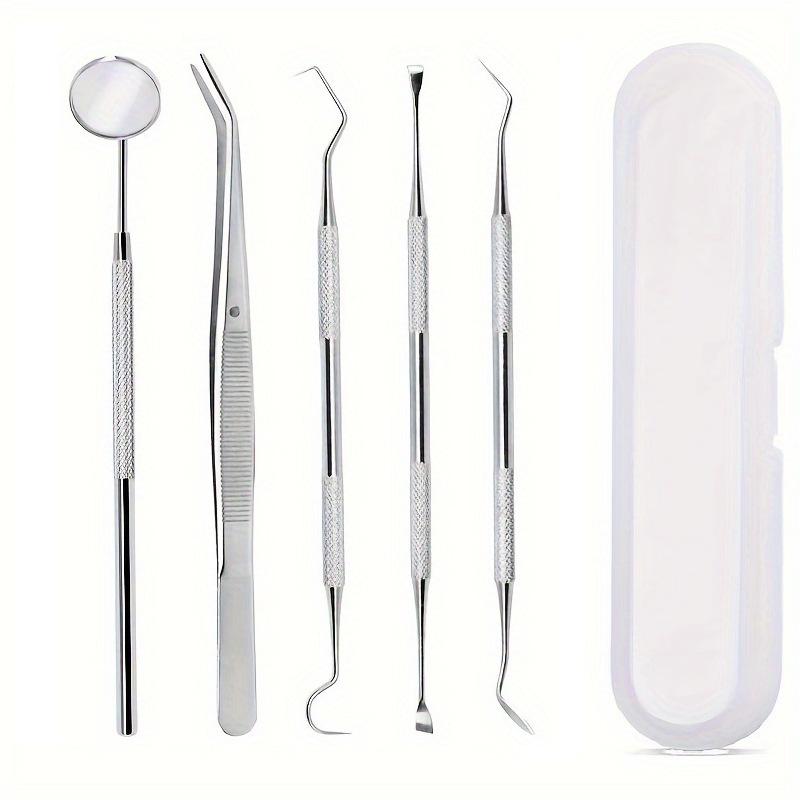 Stainless Steel Dentist Oral Tools Cleaning Flossing Tartar Removal Easy To Clean Not Easy To Break Dental Oral Mirror Care Kit