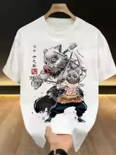 Demon Slayer Anime Printed T-shirt Men's and Women's T-shirt Men's Top Sports T-shirt Men's T-shirt Summer Tee 2026 1