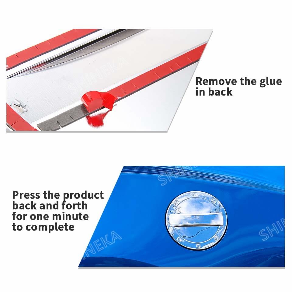 SHINEKA Car Exterior Gas Oil Fuel Tank Cap Decoration Cover Trim for Chevrolet Camaro 2017 2018 2019 2020 2021 2022 Accessories