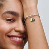 Neuer Avocado Doppel Hängeperle Kupfer Herz Charm Ewigkeit Kreis Anhänger Kompatibel Mit Authentischen Pandora Armbändern Halsketten DIY Schmuck