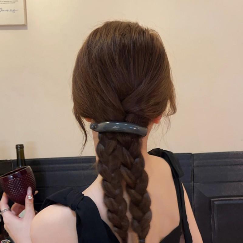 4PCS Korean style ponytail buckle twist clip hair clip, women's back of the head straight clip,  new hair accessory autumn