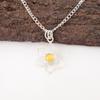Round Yellow Cat'S Eye Stone 925 Silver Anniversary Sisters Day Pendant Jewelry PP-18-40