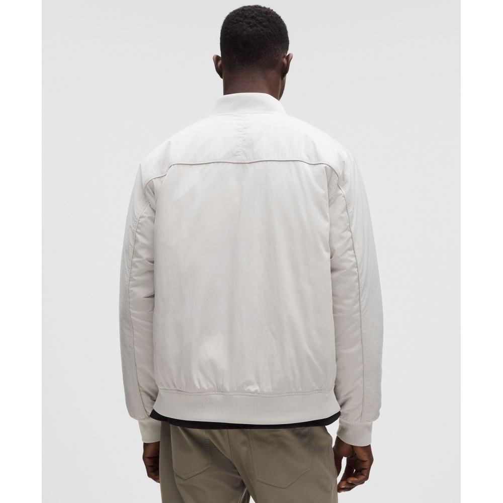 Lululemon Men S Collegiate Bomber Jacket Dove Grey