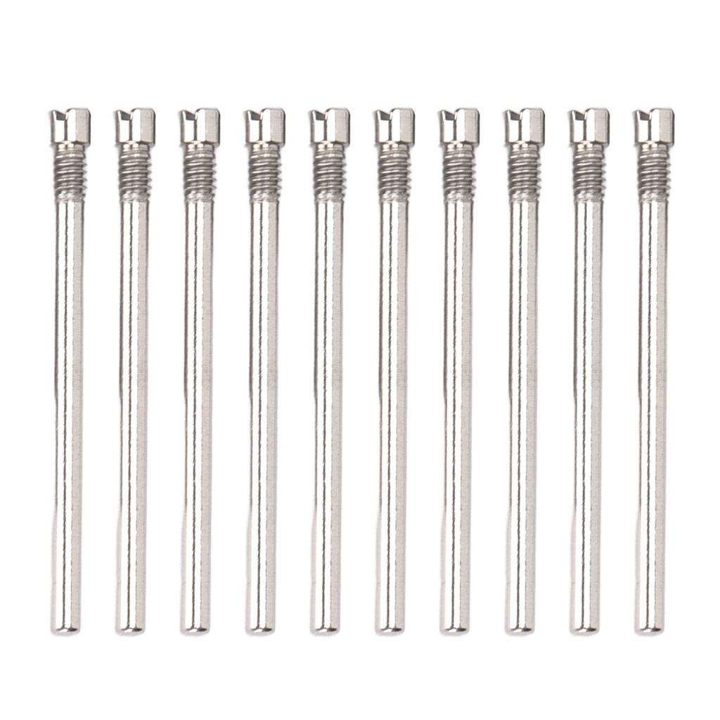 10pcs Watch Strap Screw Tube Steel Precise Professional Lightweight Wear Resistant Watch Band Screw Link Pin 0.65 X