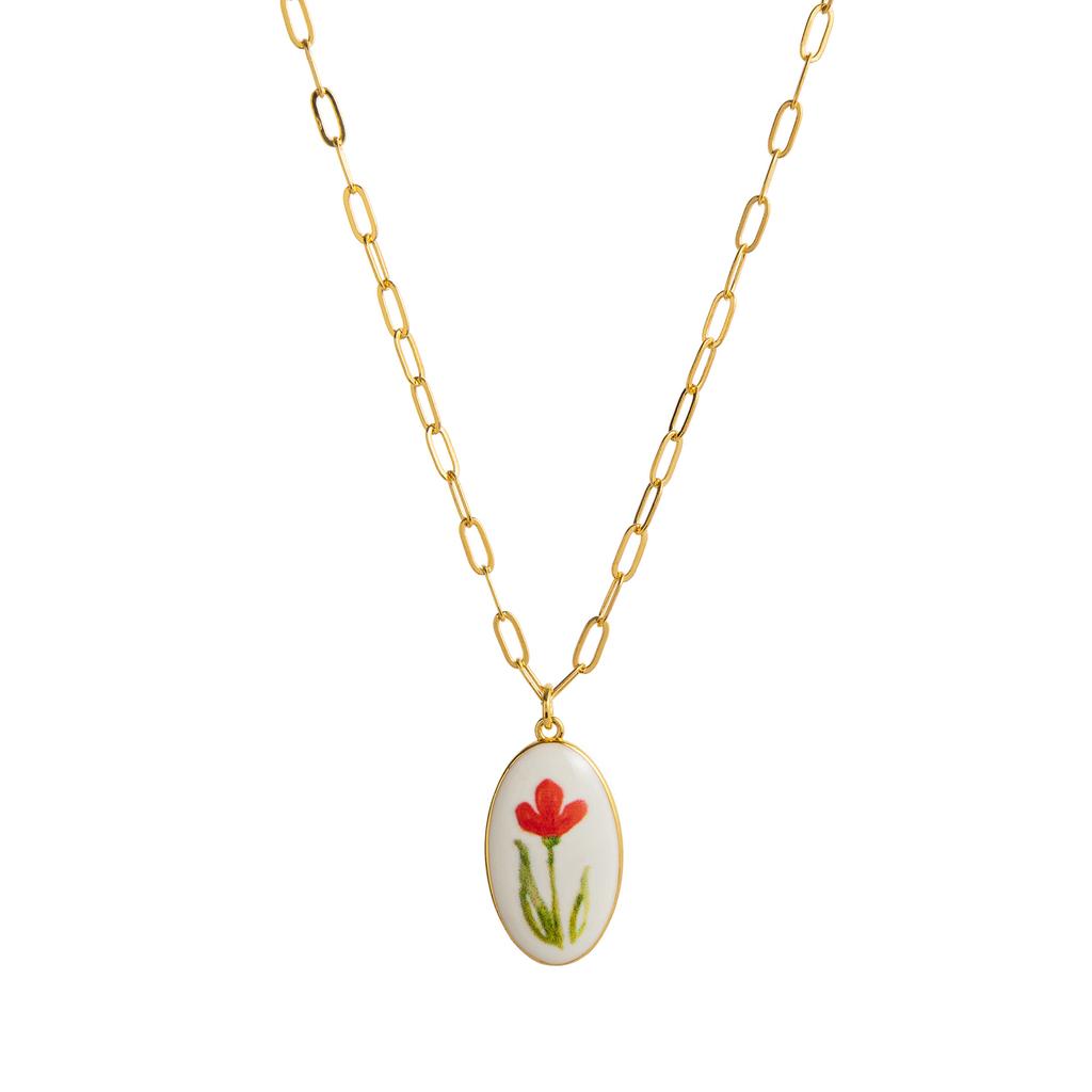 Niche Fresh Plant Series Necklace Diy Lemon Strawberry Bow Pendant Necklace Collarbone Chain