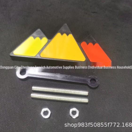 Dreifarbiges Dreieck-Emblem-Abzeichen für Toyota Tacoma 4Runner TRD - Schneeberg-Autoaufkleber