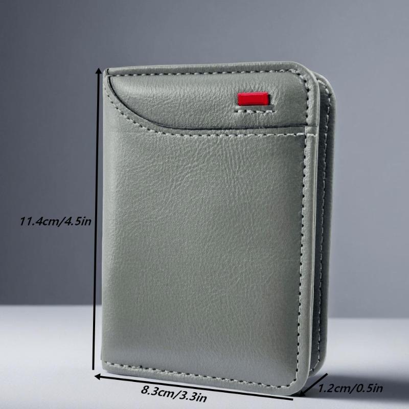 New Portable Super Slim Soft Wallet PU Leather Mini Credit Card Wallet Purse Card Holders Men Wallet Thin Small Short Wallets