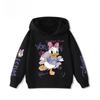 Abbigliamento Sportivo Stampato con Cartoni Animati di Paperino per Bambini per Autunno e Inverno, Caldo e Casual, Felpa Sportiva alla Moda e Carina