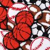4pcs Sports Towel Embroidered Fabric Patches Basketball Football Rugby Baseball Ironing Patches For Clothing Sewing DIY Applique