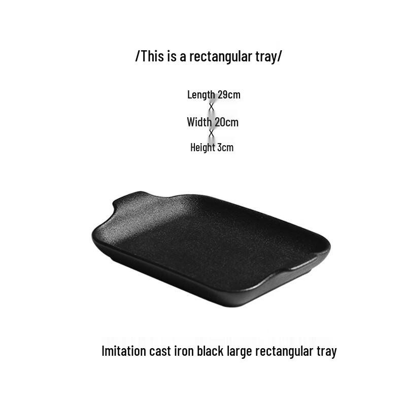 ZISIZ Matte Black Ceramic Baking Dish